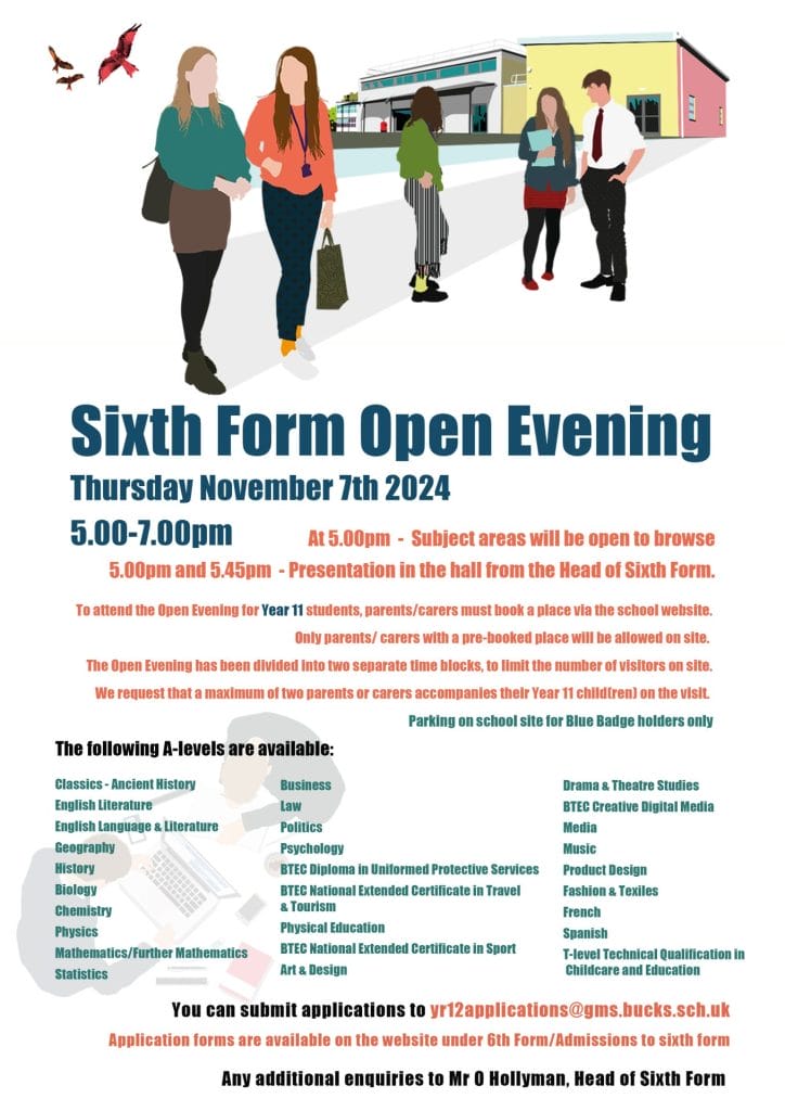 Sixth Form Open Evening - Great Marlow School