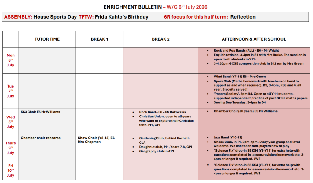 Enrichment Bulletin 06 07