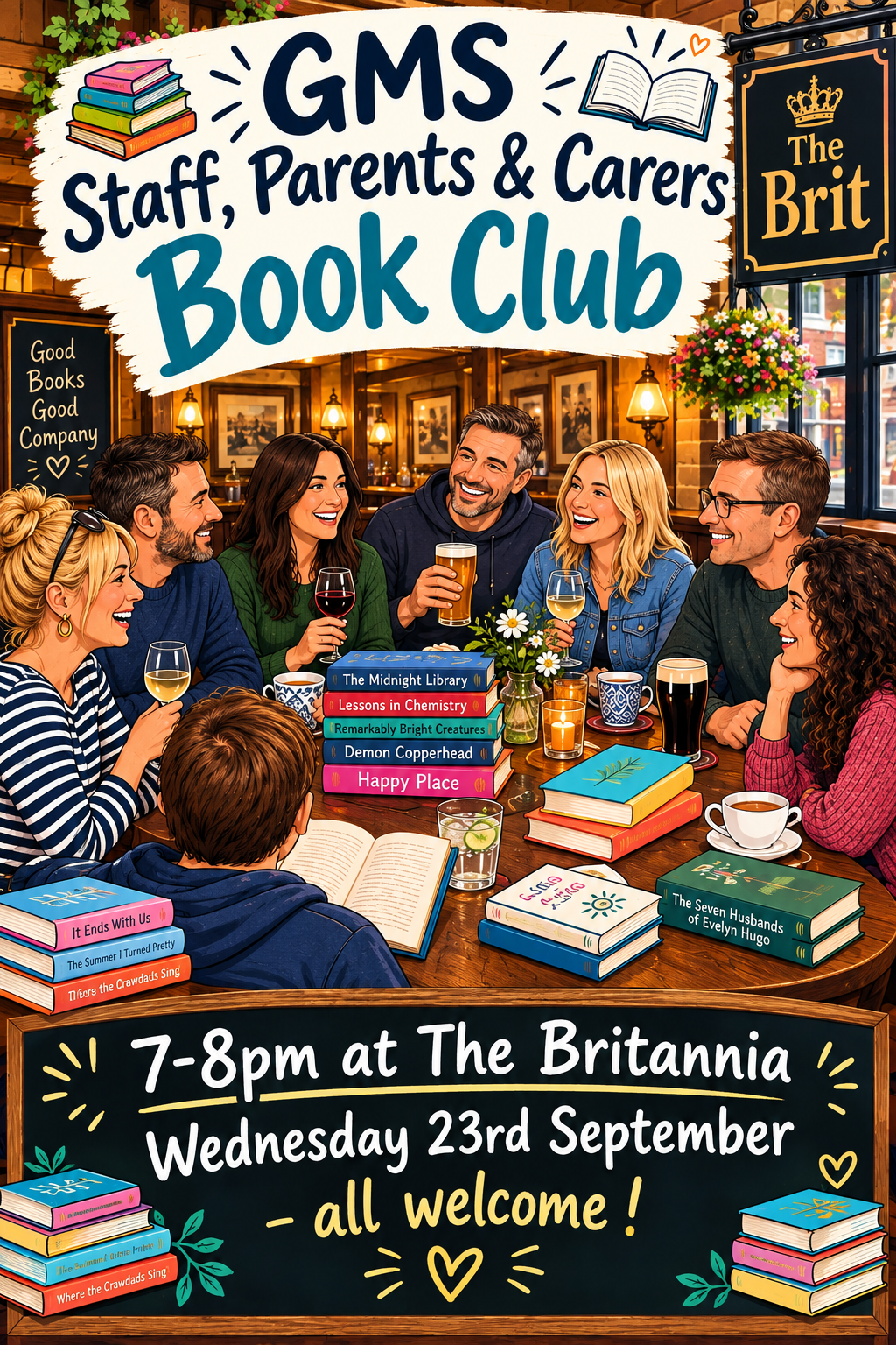 Book club poster Sept