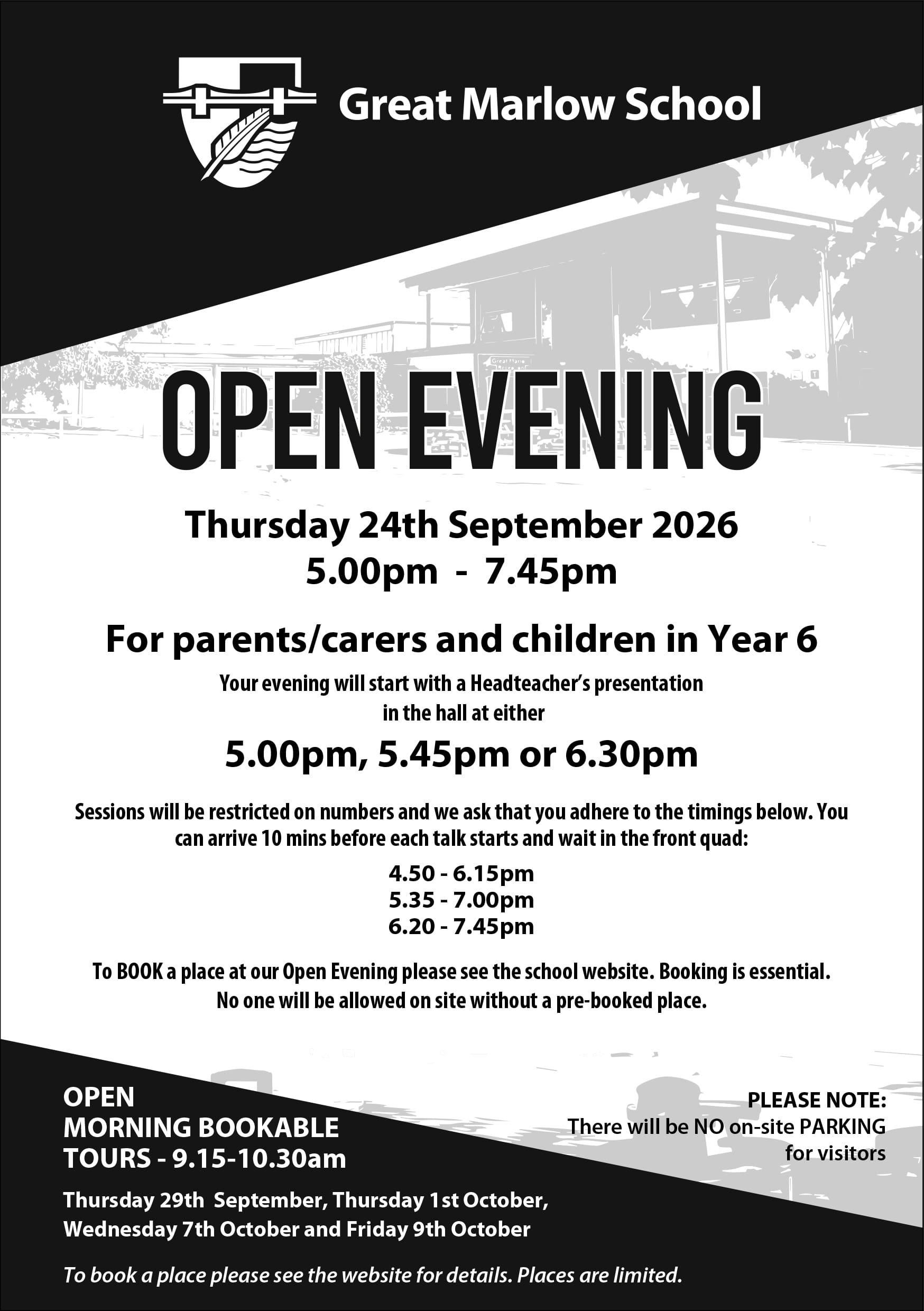 GMS Open Evening ad